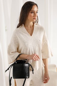 Majica sa kragnom i V izrezom Tiffany Production